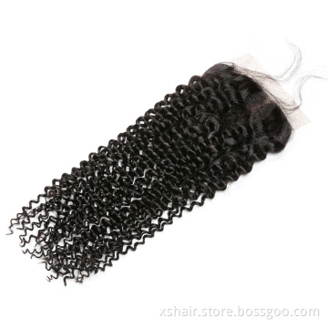 Cheap price Top Quality silky straight lace closure human hair closure weave size 4x4 Straight Lace closure hair